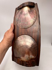 Rare 1960 DLG Rosewood Wooden and Mother of Pearl Double Box by Noll