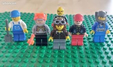 Lot 6 personnages minifig LEGO figurines CITY minifigures SET figure