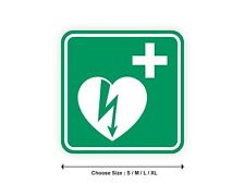 DAE AED logo defibrillator panel sticker 7cm (S) - 20cm (XL) sticker
