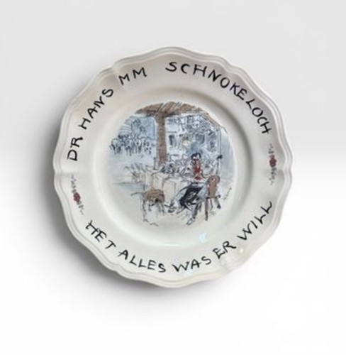 Assiette sarreguemines loux - assiette,