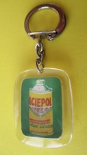 Keychain, 1960s, ACIEPOL glossy abrasive, steel tube LIGHTENING