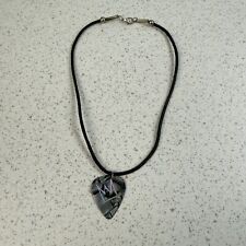 Casting Crows Guitar Pick Black Cord String Choker Necklace