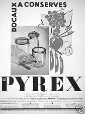 ADVERTISING PYREX MOST PRACTICAL SHOCK RESISTANT CANNING JARS