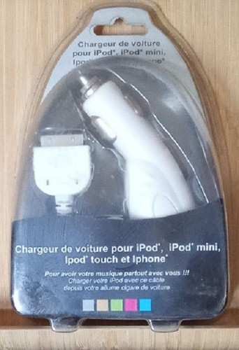 Chargeur voiture ipod - de,