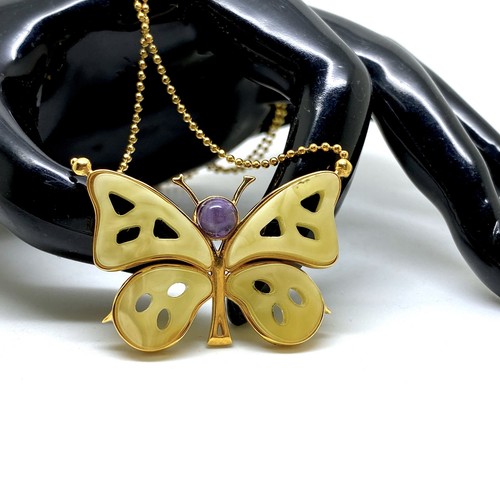 Collier pendentif ambre - collier,