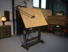 UNIC Paris Architect Table by Lucien Sautereau 1950's