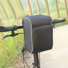 Panier en tissu Oxford pour guidon de vélo avec trou de circuit spécifique à