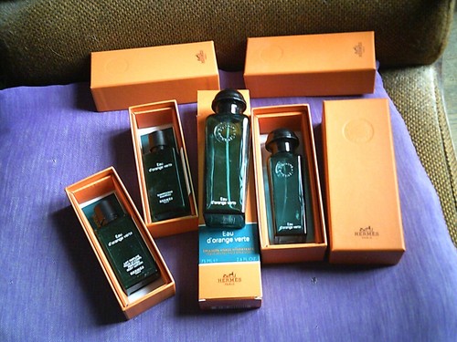 Quatre boites hermes - quatre, oranges