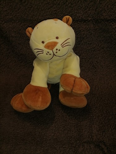 Doudou peluche tigre beige - ,