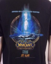 vintage WOW Bilzzard World Of Warcraft T-Shirt Card Game Sword of 1000 Truths XL