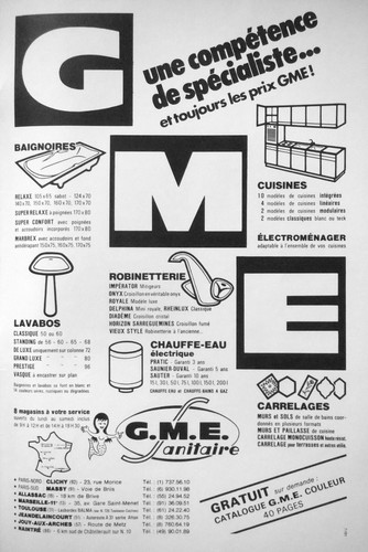 Publicité gme salle bain - gme, de