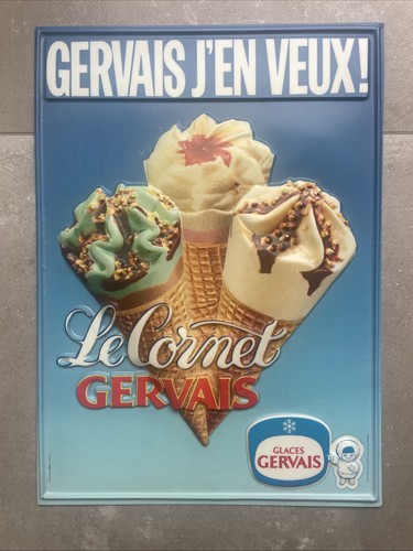 Glace cornet gervais - glace,
