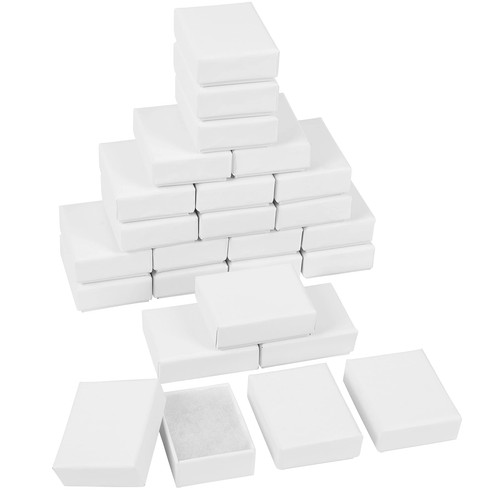 Ecrin bijoux carton blanc - bijoux,