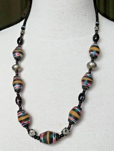 Collier africain perles de - collier, en