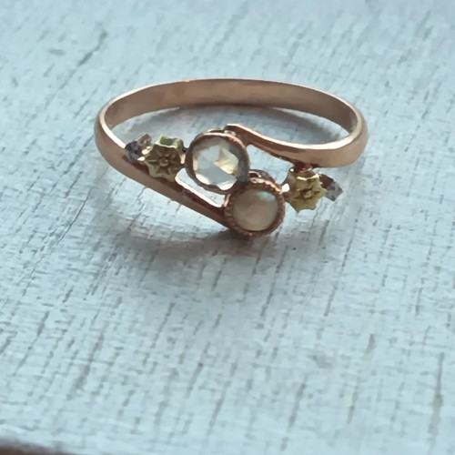 Ancienne bague 18k tet - ancienne,