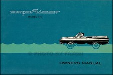 Amphicar Modèle 770 Propriétaire Manuel 1961 1962 1963 1964 1965 1966 1967 Guide