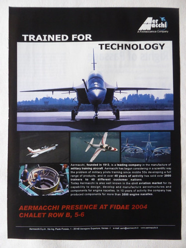 2004 pub avion aermacchi - avion,