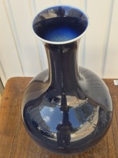 Antique Chinese Flambé Blue Vase - Monochrome Porcelain - Qing Dynasty Late 19th Century