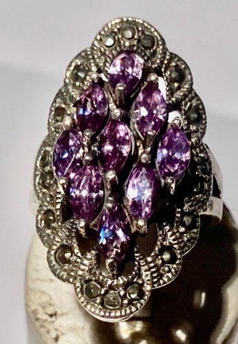 Bague marquise argent - bague, en