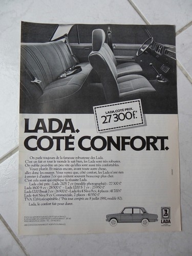 Publicité lada 2105 - publicité,