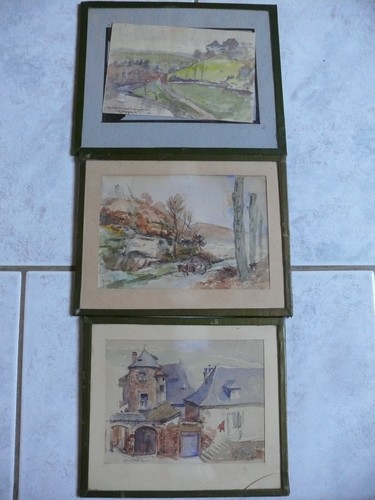 Superbe lot aquarelles - superbe,