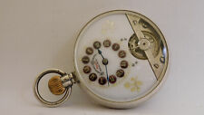 HEBDOMAS 8 days silver pocket watch work A316 silver pocket watch