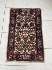 Antique Persian Hand Knotted Wool Rug - Floral Style - 65x42cm - Oriental Decor