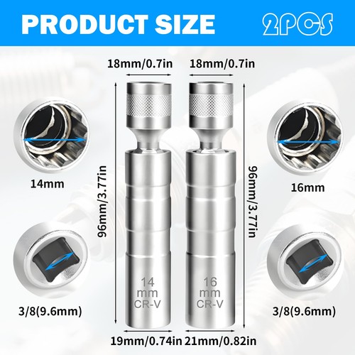 Pièces clé bougie 16mm - clé,
