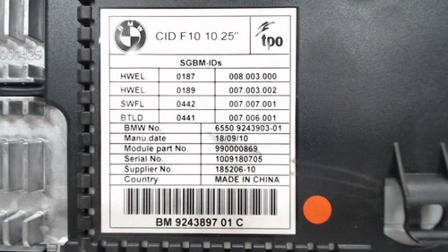 Ecran gps bmw serie - gps, 5