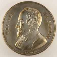 Médaille Olivier de Serres - Signée par A. Bertrand - Monnaie de Paris