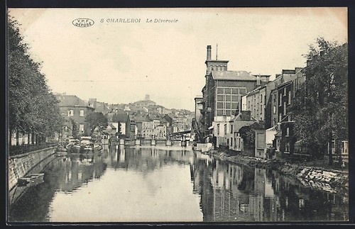 Cpa charleroi déversoir - charleroi,, le