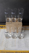 6 VERRES TUBES  RICARD  AVEC