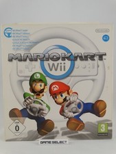 MARIO KART WII WII WHEEL INSIDE WII and WII U PAL ITA ITALIAN BUNDLE with STEERING WHEEL