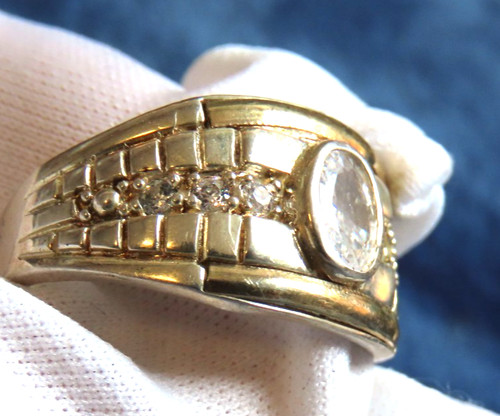 Bague épaisse argent 925 - en,