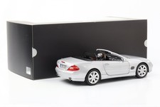 1:18 Mercedes-Benz SL500 R230 Avec Hardtop Brillant Argent Norev Dealer