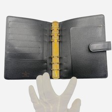 Louis Vuitton R20042 Agenda MM Epi Day Planner Note Cover Noir
