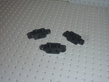 3 x LEGO Black Hinge Brick 1x2