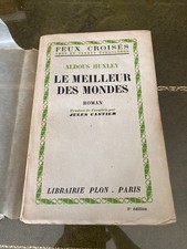 Aldous Huxley - Le meilleur des mondes - É.O Librairie Plon 1933 Très bon état