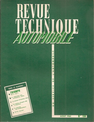 Revue technique automobile 184 - automobile,