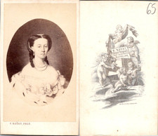 Rouet, Montpellier, Portrait of a Girl, d&#039;after a Vintage Painting CDV