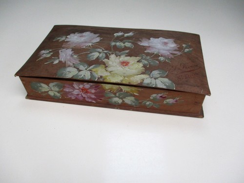 Coffret ancien placage bois - coffret,