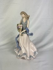 Vintage Adora Porcelain Ceramic Figure Cosmos Lady Flowers 25cm Tall Figurine