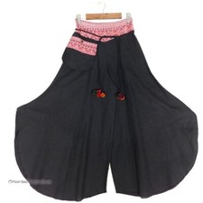 Pantalon large Hakama motif