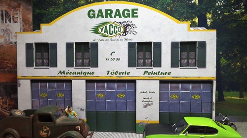Garage yacco kit papier - yacco, 1/43°