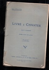 LIVRE A CHANTER 1937 de