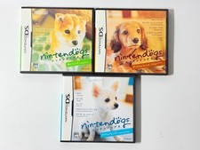 Nintendo DS 3-piece Logiciel Set Nintendogs Shiba Chihuahua Miniature Dachshund