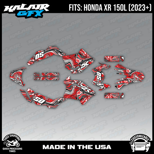 Graphics kit for honda xr150l - honda,