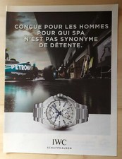 Publicité Papier - montre IWC de 2013
