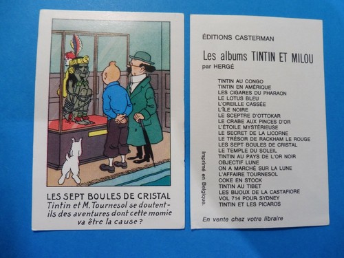 Chromos tintin rare année 70 - ,