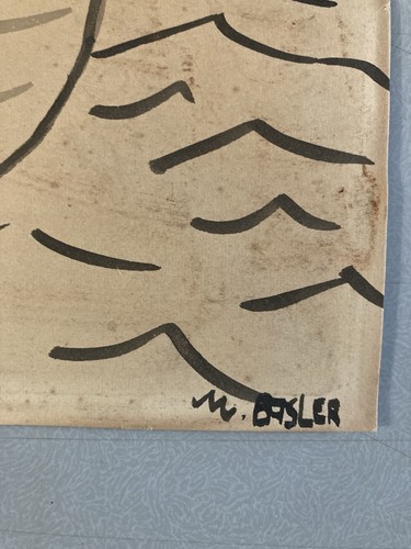 Beau dessin encre - encre, xixe